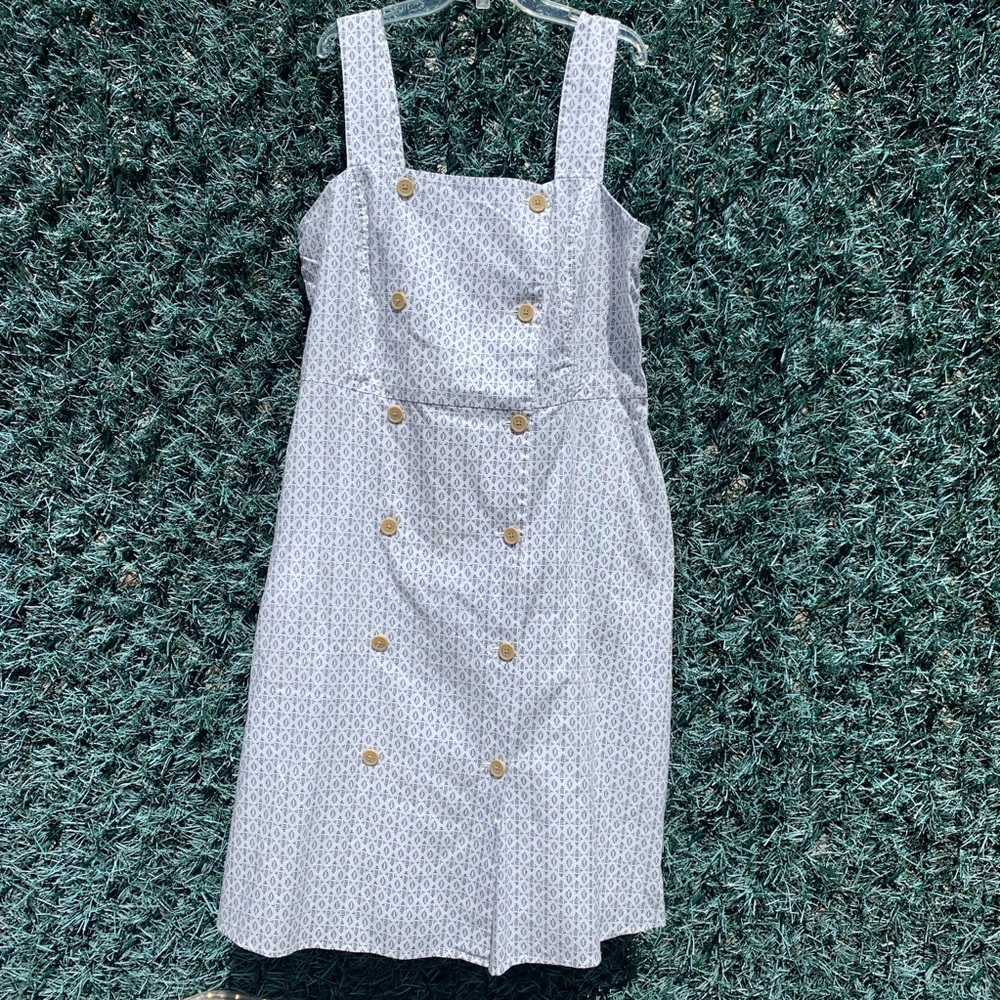 White patterned overall/ dress
